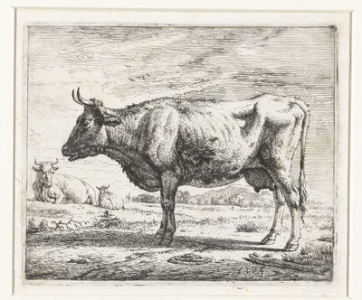 2頭の牛と1頭の羊 いろいろな動物（シリーズタイトル） 作： Adriaen van de Velde