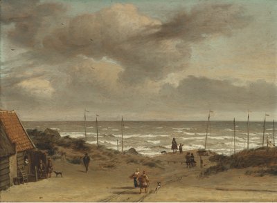砂丘から海を望む 作： Adriaen van de Velde