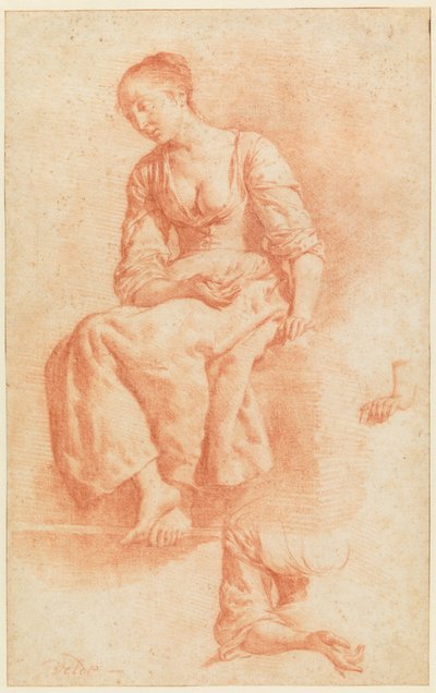 座る少女 作： Adriaen van de Velde