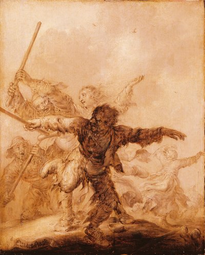 怒りの一撃 作： Adriaen van de Venne