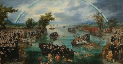 魂のための釣り。 1614年 作： Adriaen van de Venne