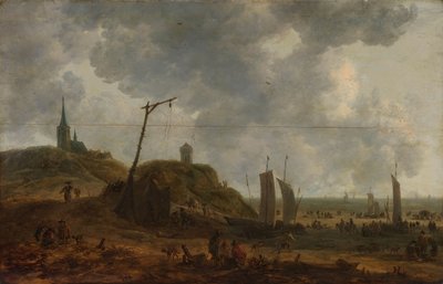 カトワイクのビーチ 作： Adriaen van der Kabel