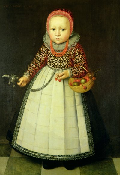 若い女の子の肖像画 作： Adriaen van der Linde