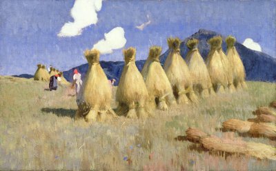 アッパーハンガリーの7つのコーンストークス、1906年頃 作： Adrian Scott Stokes