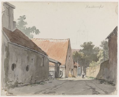 ハルデルワイクの通りの眺め Harderwijk (オブジェクトのタイトル) 作： Adrianus Eversen