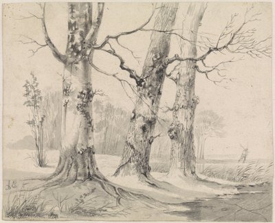 冬の風景 作： Adrianus Eversen