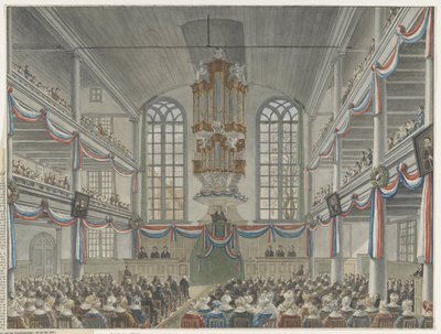 Remonstrants の神学校の 200 周年のお祝い、1834 年 作： Adrianus Gerardus van Schoone