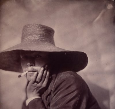 [自画像]、約。 1855年。 作： Adrien Alban Tournachon