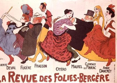 La Revue des Folies-Berger（カラーリトグラフ版） 作： Adrien Barrere