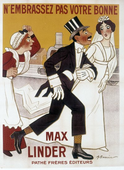 Max Linderのポスター、Barrereのイラスト 作： Adrien Barrere
