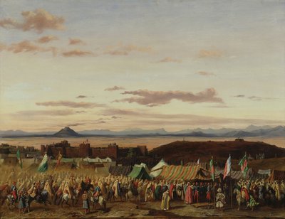 1844年10月21日、1839年10月21日、アルジェリア征服時のセティフの占領 作： Adrien Dauzats