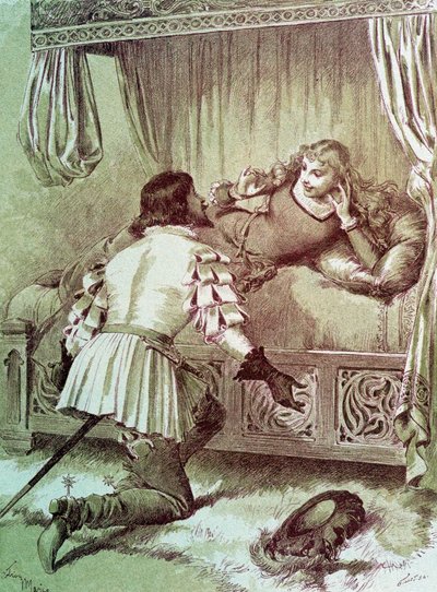 眠れる森の美女」シャルル・ペロー「童話集」より、アドリアン・マリー画 作： Adrien Emmanuel Marie