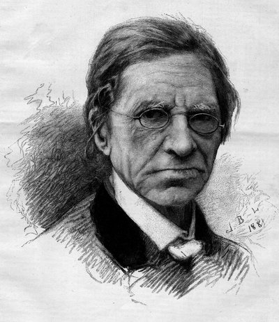 フランスの言語学者、医師、政治家であるエミール・リトル（1801-1881）の肖像。アドリアン・マリーによる版画 6月11日付「イラストレーション・ワールド」1263号掲載 作： Adrien Emmanuel Marie
