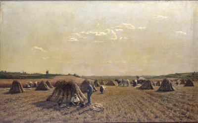 収穫シーン、1879 作： Adrien Louis Demont