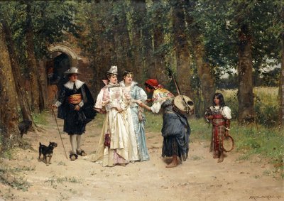 占い師、1878 作： Adrien Moreau