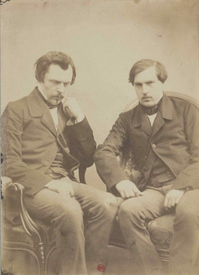 ゴンコート兄弟ゴンコート兄弟、1855年頃。 作： Adrien Tournachon