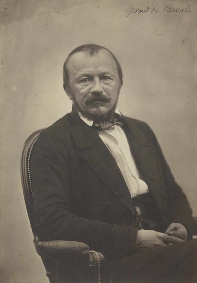 ジェラールドネルヴァルの肖像1808-1855、1854。 作： Adrien Tournachon