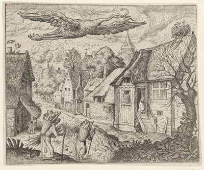 古いコウノトリの寓話 作： Egidius  Sadeler (II)