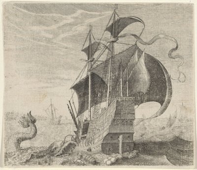 船とクジラの寓話 作： Egidius  Sadeler (II)