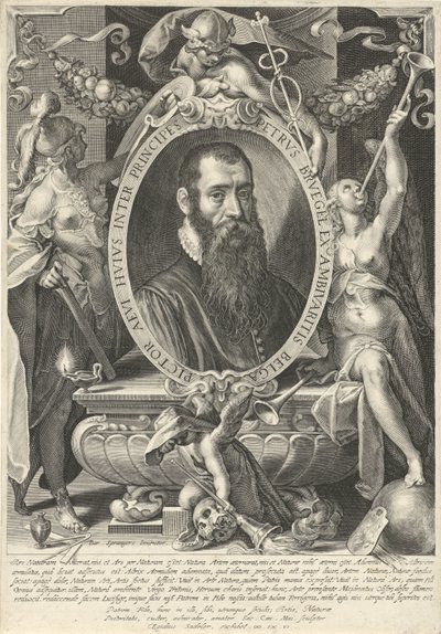 ピーテル・ブリューゲル・ザ・ヤンガーの肖像 作： Egidius  Sadeler (II)