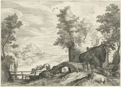 河川景観 作： Egidius  Sadeler (II)