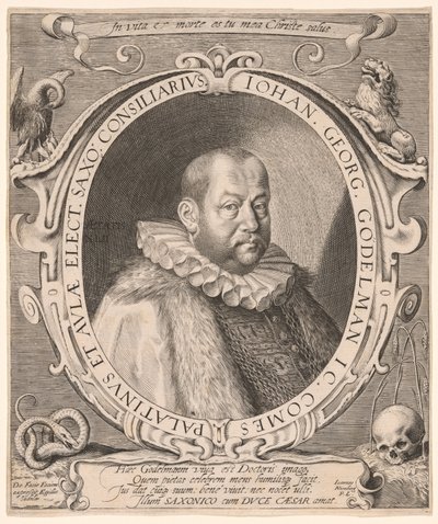 ヨハン・ゲオルク・フォン・ゲーデルマン、法学教授、外交官 作： Aegidius Sadeler II