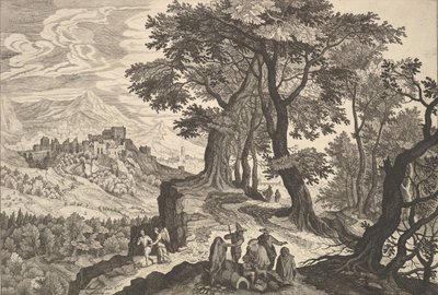 トビアスと天使とジプシーのいる風景。 作： Aegidius Sadeler II