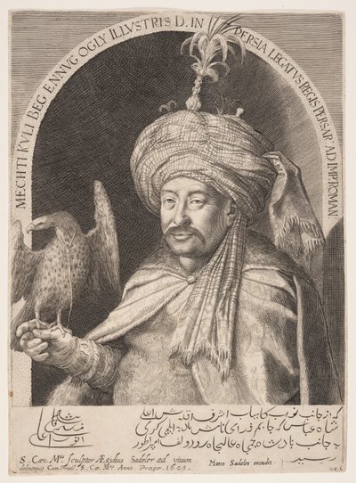 メフティ・クリ・ベグ（Mehdi Quli Beg）、プラハのペルシャ大使 作： Aegidius Sadeler II