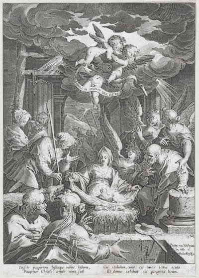 キリスト降誕、1588 年。 作： Aegidius Sadeler II