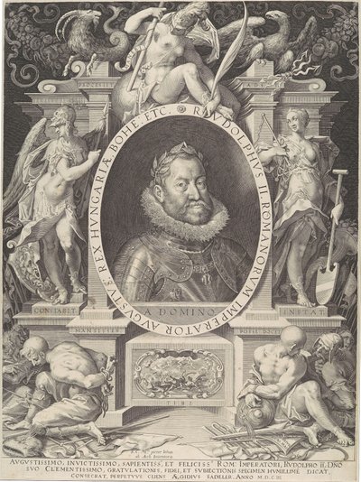 ルドルフ 2 世の肖像、1603 年。 作： Aegidius Sadeler II