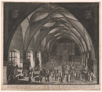 ヴラディスラフ・ホール、プラハ城、年に一度の見本市 作： Aegidius Sadeler II