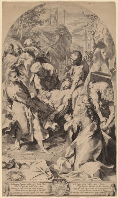 埋葬 作： Aegidius Sadeler II after Federico Barocci