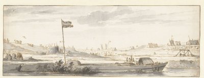 ドルドレヒト郊外のマレガットの掘削、1648年 作： Aelbert Cuyp (attributed to)