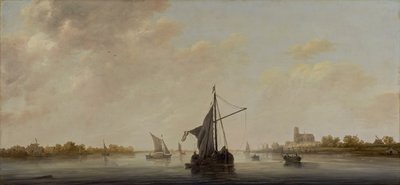 ドルドレヒトでのマースの眺め、1645-46年 作： Aelbert Cuyp