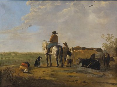 騎手のいる風景 1655-60年頃 油彩・カンヴァス 作： Aelbert Cuyp