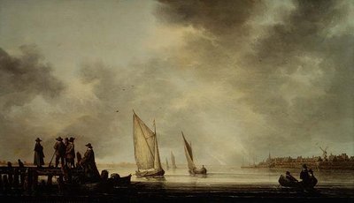 川の風景 作： Aelbert Cuyp