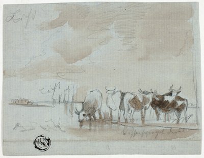 水の中の牛 作： Aelbert Cuyp