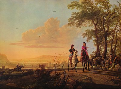 牛と騎手と牧夫、1655-1660 作： Aelbert Cuyp