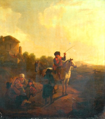 道を尋ねる 作： Aelbert Cuyp