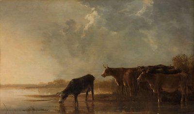 牛のいる川の風景 作： Aelbert Cuyp