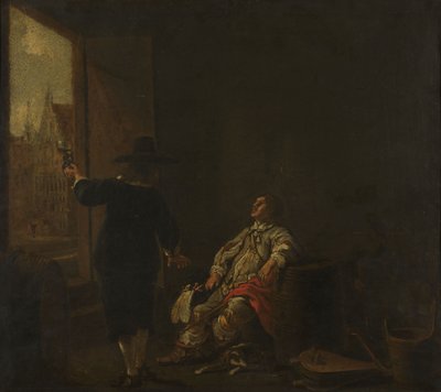 ワインショップの看板 作： Aelbert Cuyp