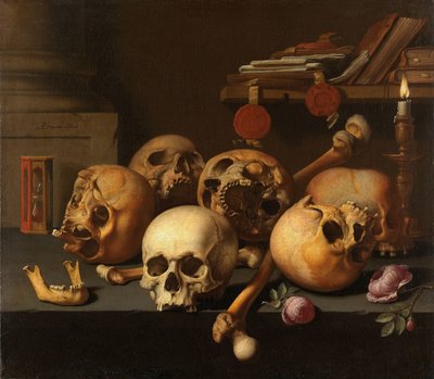 ヴァニタスの静物 作： Aelbert Jansz. van der Schoor