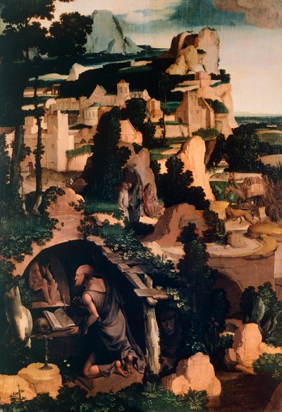聖ジェローム・ペニテント、コピー、アルバート・バウツ作（1452～1549年頃） 作： Aelbrecht Bouts