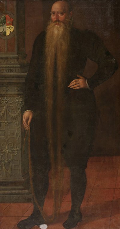 エダムの孤児院の評議会メンバー、ロング ビアードと呼ばれるピーター ディルクスの肖像 作： Aert Pietersz. (attributed to)