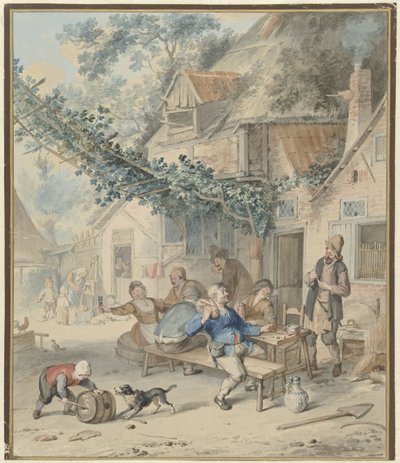 旅館で陽気な仲間 作： Aert Schouman