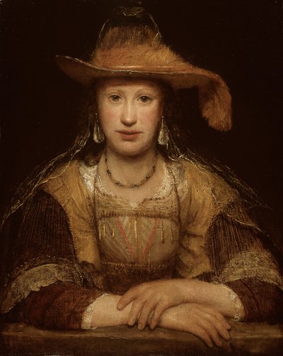 若い女性の肖像、c。 1690年。 作： Aernt de Gelder