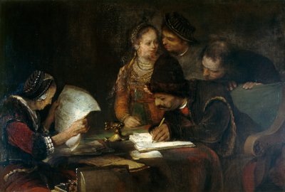 結婚契約書 1670年頃 油彩・カンヴァス 作： Aert de Gelder