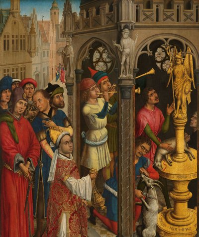 マニ教の偶像に捧げるアウグスティヌス (?) 作： Aert van den Bossche (attributed to)