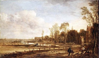 ハーレム近郊の風景 作： Aert van der Neer