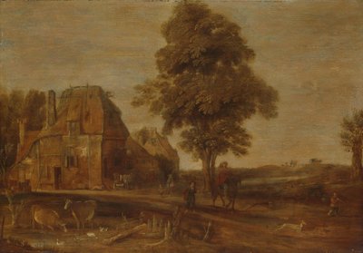 宿のある風景 作： Aert van der Neer